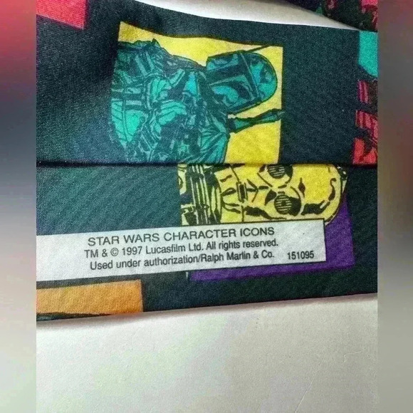 Ralph Marlin 1997 Star Wars Character Icons Men’s Novelty Movie Tie Vintage - Picture 2 of 5